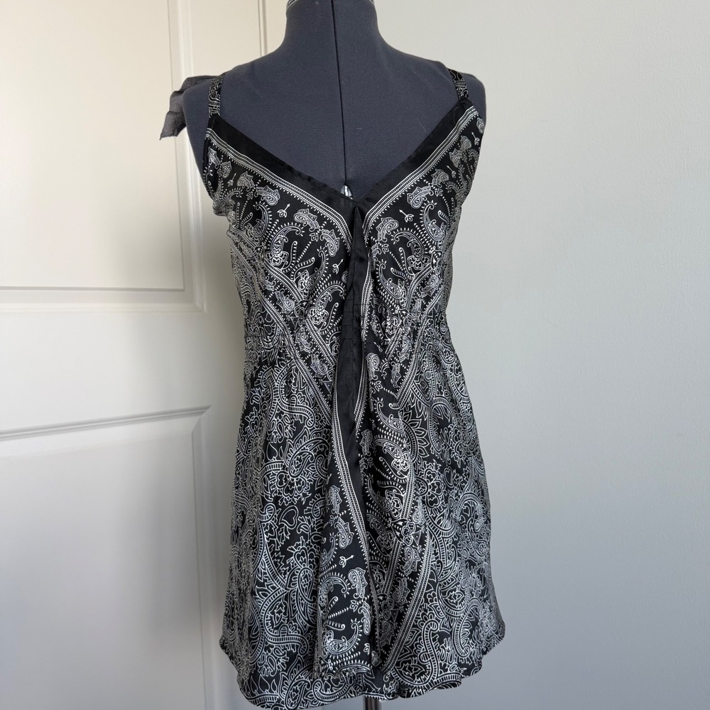 Vintage Y2K Charlotte Russe Bandana Print Scarf Tank‎ Size Small